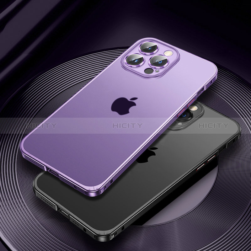 Coque Bumper Luxe Metal et Plastique Etui Housse JL2 pour Apple iPhone 14 Pro Max Plus