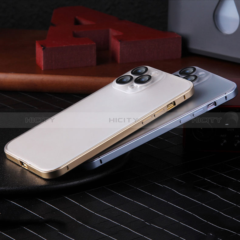 Coque Bumper Luxe Metal et Plastique Etui Housse LF2 pour Apple iPhone 13 Pro Max Plus