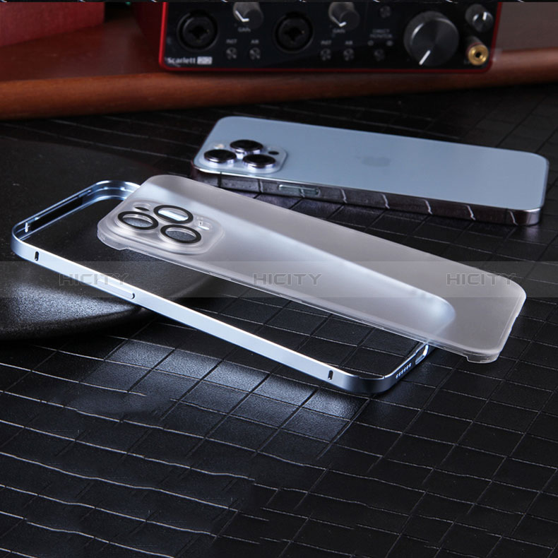 Coque Bumper Luxe Metal et Plastique Etui Housse LF2 pour Apple iPhone 13 Pro Max Plus