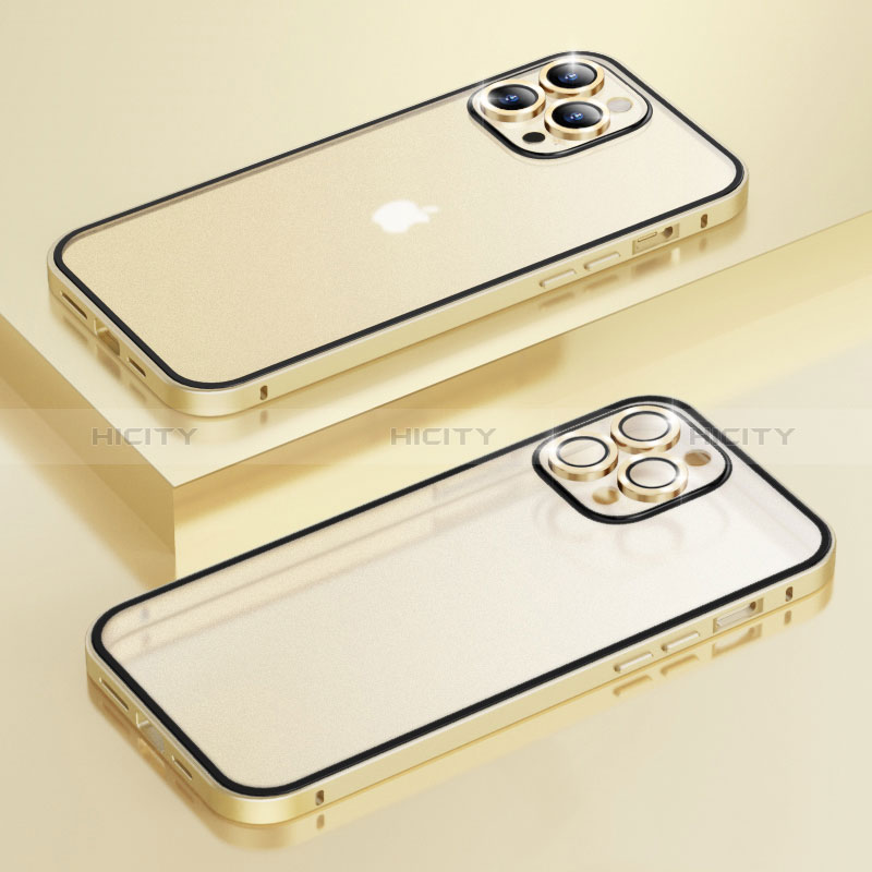 Coque Bumper Luxe Metal et Plastique Etui Housse LF3 pour Apple iPhone 14 Pro Max Plus