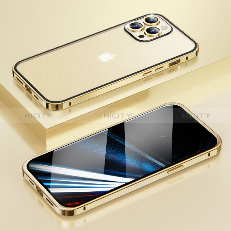 Coque Bumper Luxe Metal et Plastique Etui Housse LF4 pour Apple iPhone 14 Pro Max Plus