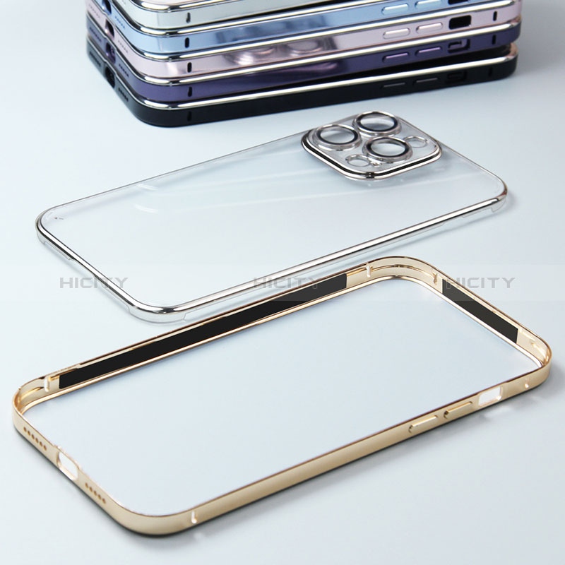 Coque Bumper Luxe Metal et Plastique Etui Housse LF5 pour Apple iPhone 13 Pro Max Plus