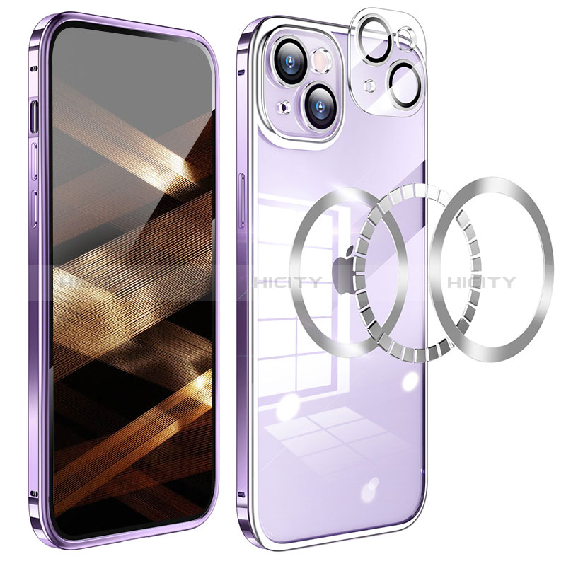 Coque Bumper Luxe Metal et Plastique Etui Housse LF5 pour Apple iPhone 15 Plus