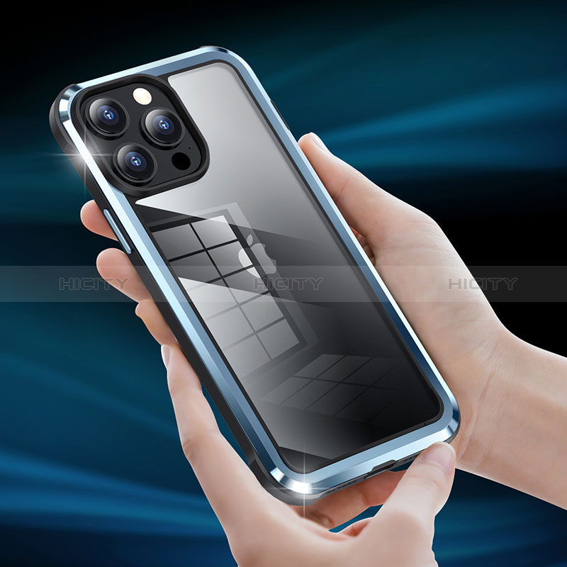 Coque Bumper Luxe Metal et Plastique Etui Housse LF6 pour Apple iPhone 14 Pro Max Plus