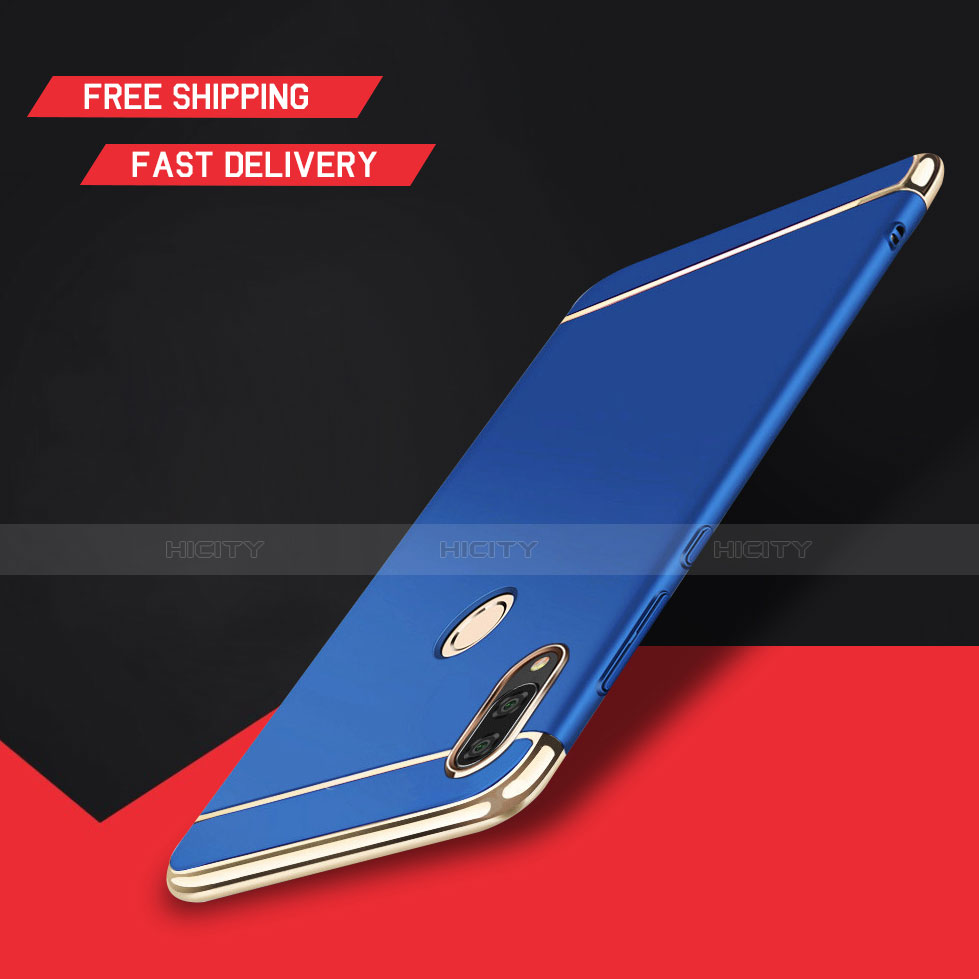 Coque Bumper Luxe Metal et Plastique Etui Housse M01 pour Huawei Enjoy 9 Plus Bleu Plus