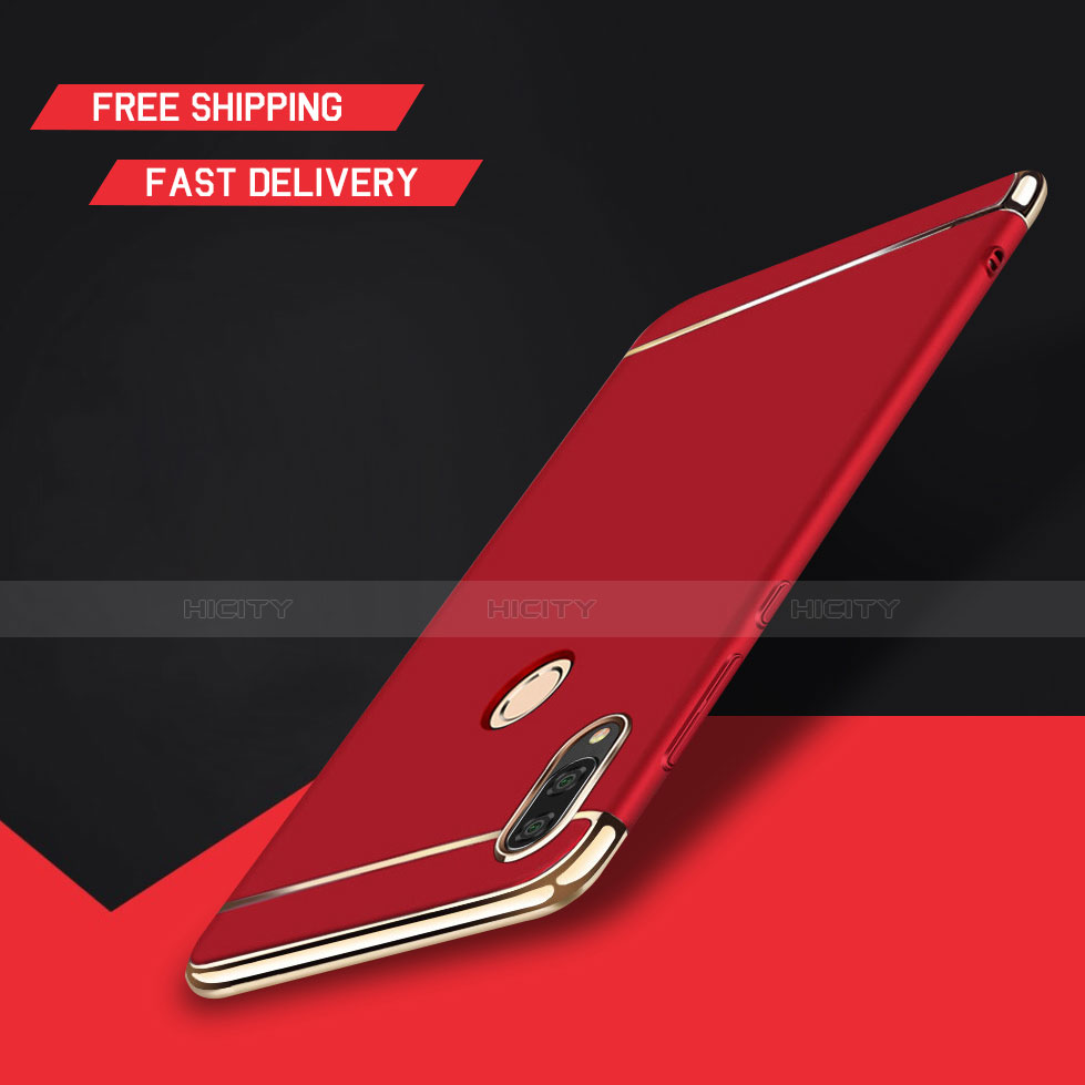 Coque Bumper Luxe Metal et Plastique Etui Housse M01 pour Huawei Enjoy 9 Plus Rouge Plus