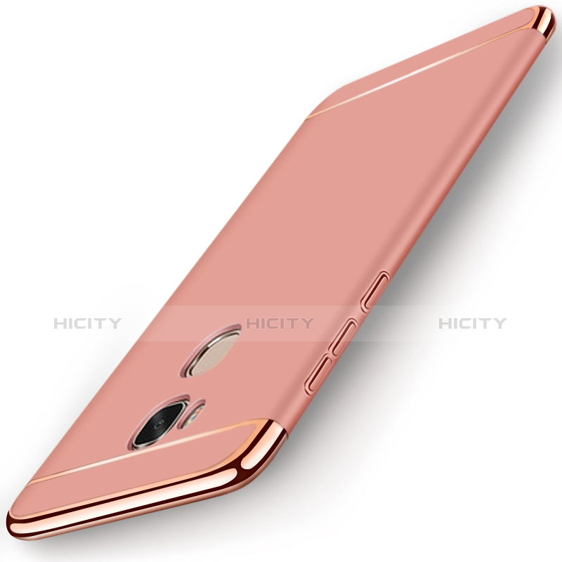 Coque Bumper Luxe Metal et Plastique Etui Housse M01 pour Huawei GR5 Or Rose Plus