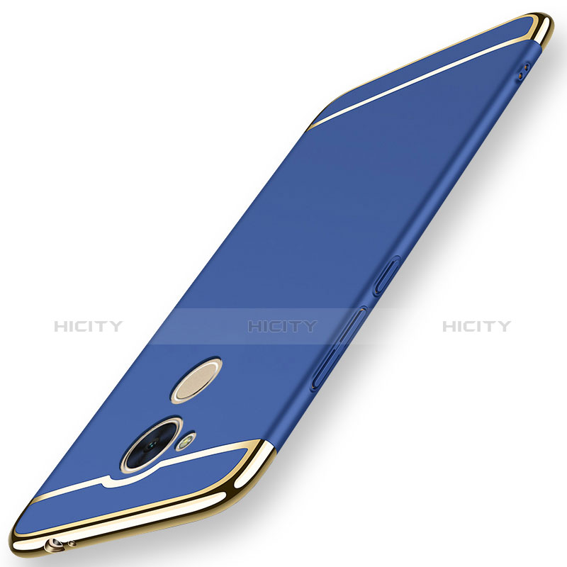 Coque Bumper Luxe Metal et Plastique Etui Housse M01 pour Huawei Honor 6C Bleu Plus