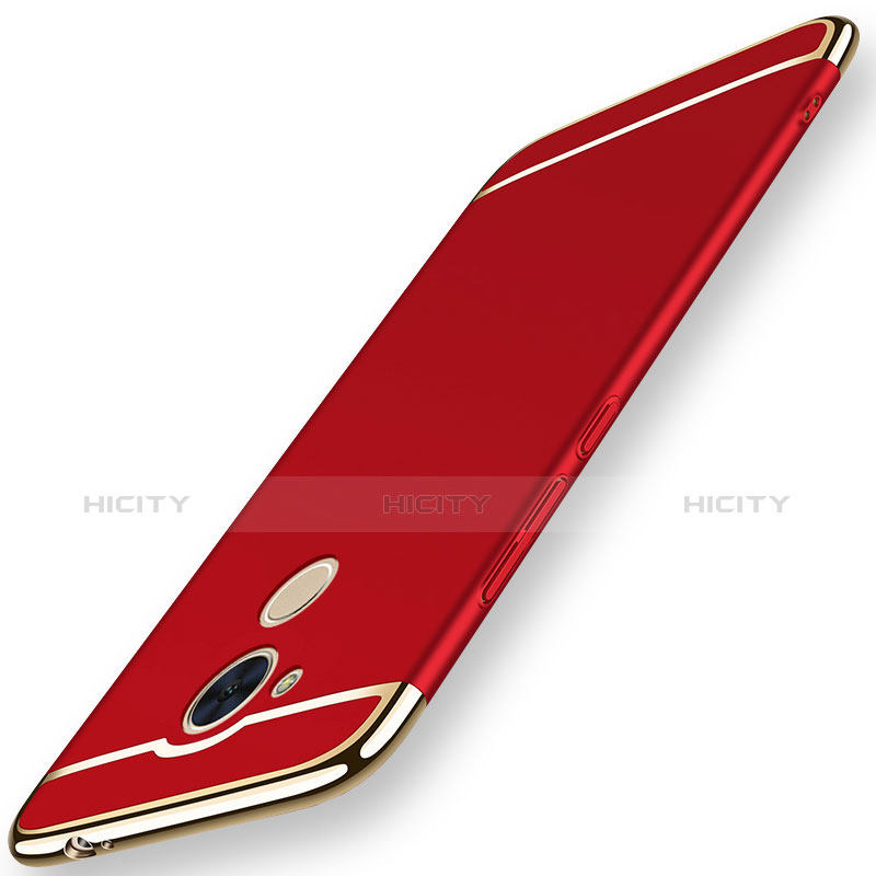 Coque Bumper Luxe Metal et Plastique Etui Housse M01 pour Huawei Honor 6C Rouge Plus