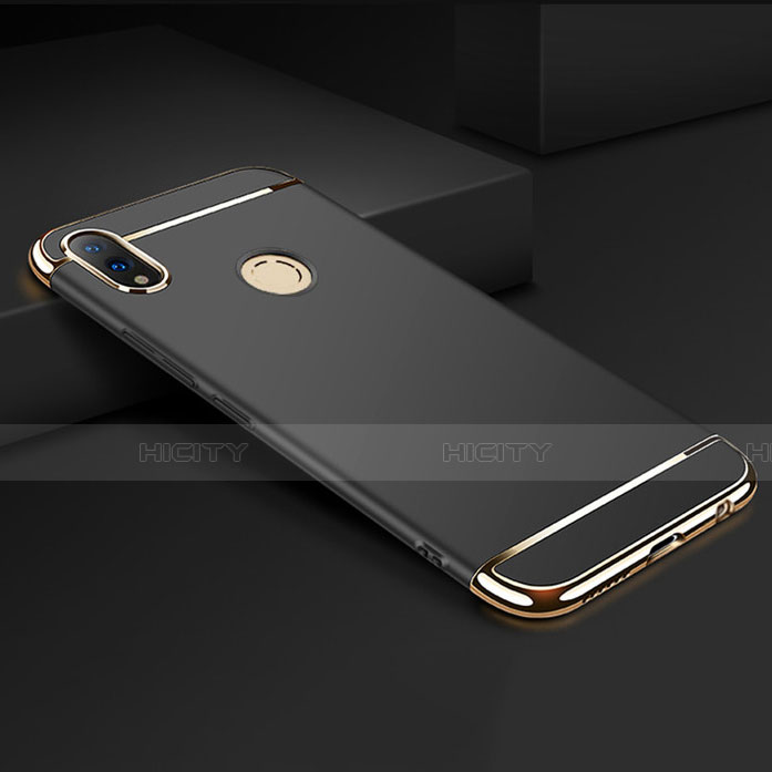 Coque Bumper Luxe Metal et Plastique Etui Housse M01 pour Huawei Honor 8X Noir Plus