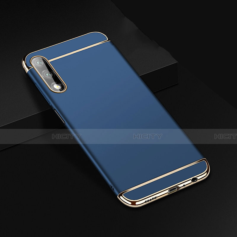 Coque Bumper Luxe Metal et Plastique Etui Housse M01 pour Huawei Honor 9X Bleu Plus