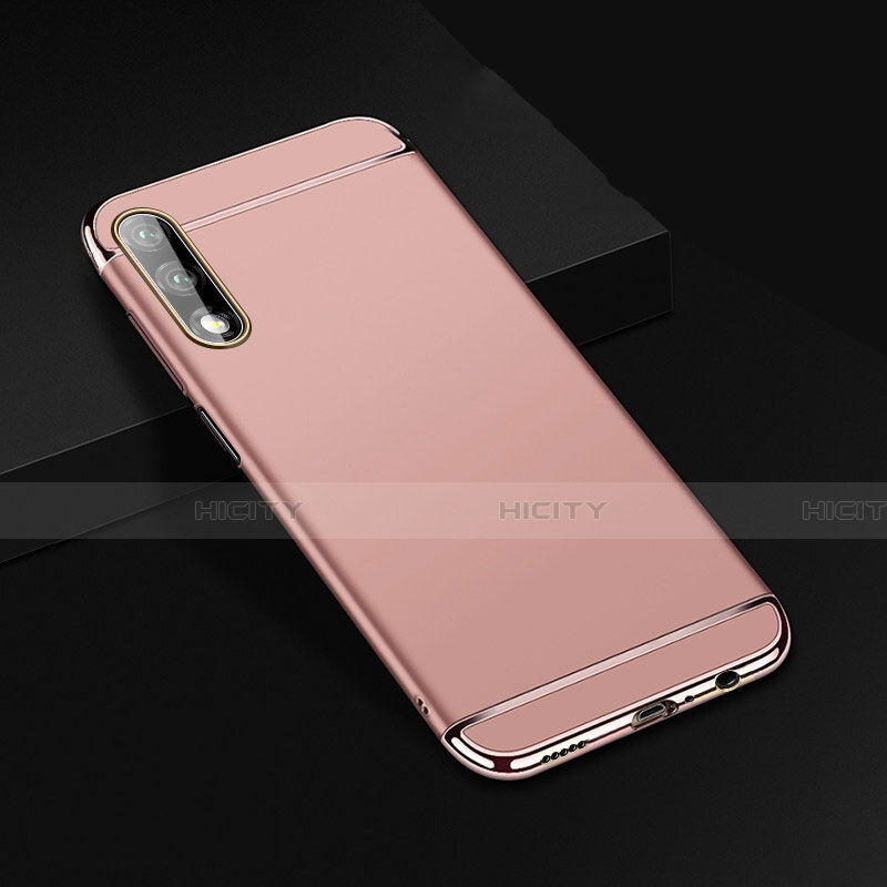 Coque Bumper Luxe Metal et Plastique Etui Housse M01 pour Huawei Honor 9X Or Rose Plus