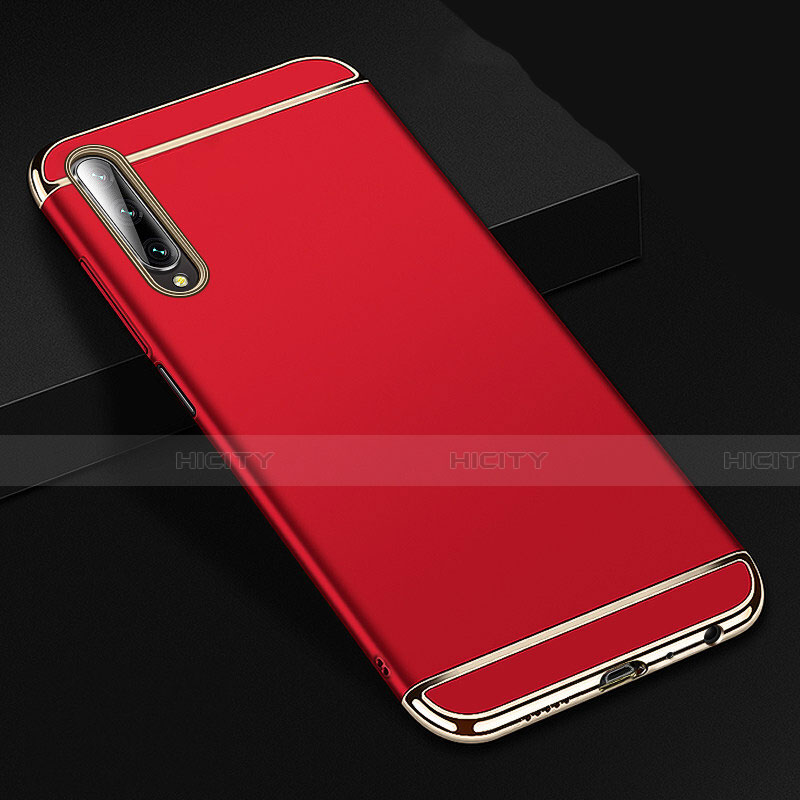 Coque Bumper Luxe Metal et Plastique Etui Housse M01 pour Huawei Honor 9X Pro Rouge Plus