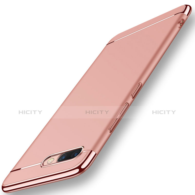 Coque Bumper Luxe Metal et Plastique Etui Housse M01 pour Huawei Honor V10 Or Rose Plus