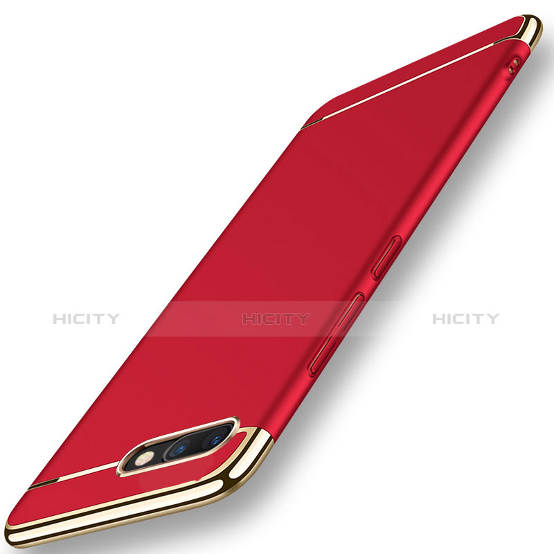 Coque Bumper Luxe Metal et Plastique Etui Housse M01 pour Huawei Honor V10 Rouge Plus