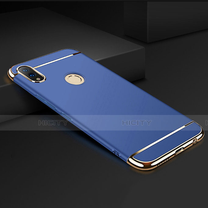 Coque Bumper Luxe Metal et Plastique Etui Housse M01 pour Huawei Honor View 10 Lite Bleu Plus