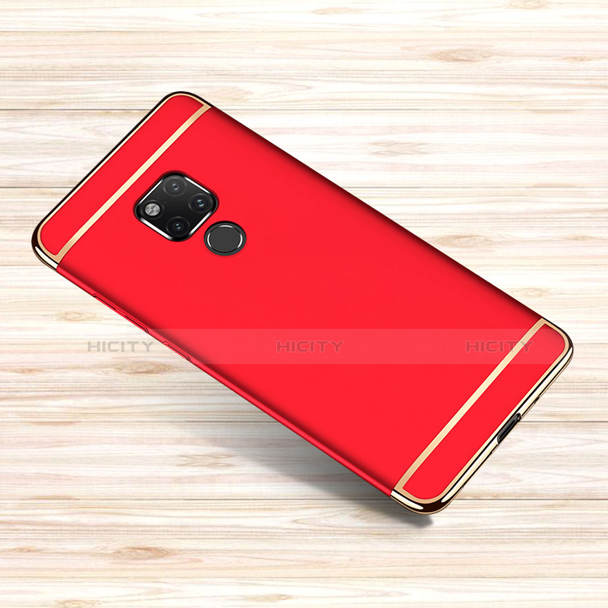 Coque Bumper Luxe Metal et Plastique Etui Housse M01 pour Huawei Mate 20 X 5G Rouge Plus