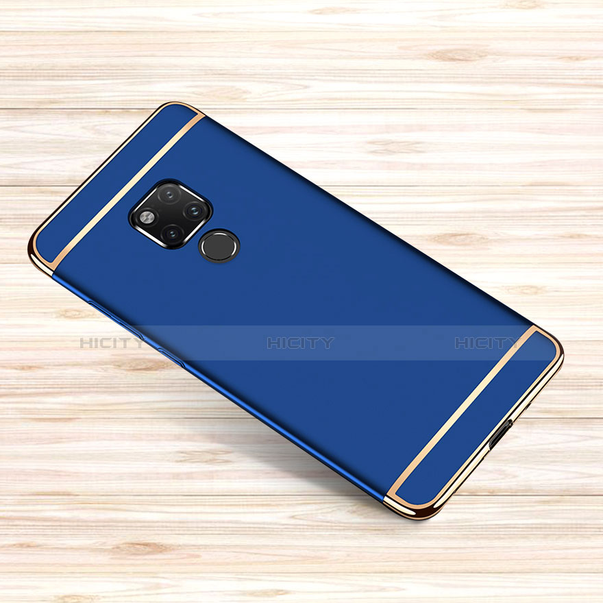 Coque Bumper Luxe Metal et Plastique Etui Housse M01 pour Huawei Mate 20 X Bleu Plus