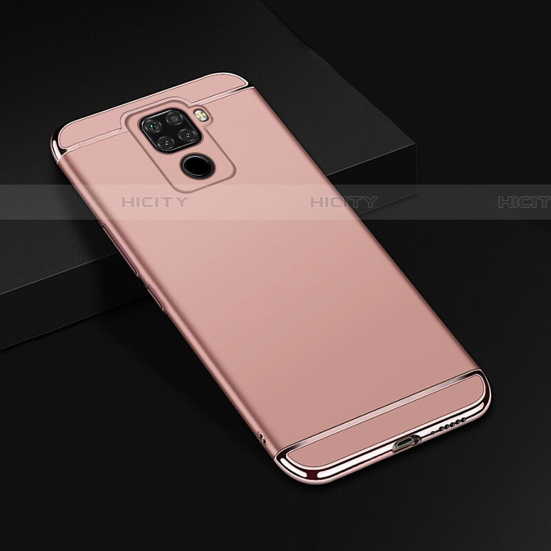 Coque Bumper Luxe Metal et Plastique Etui Housse M01 pour Huawei Nova 5i Pro Or Rose Plus