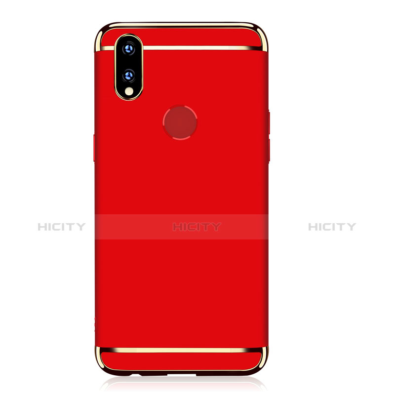 Coque Bumper Luxe Metal et Plastique Etui Housse M01 pour Huawei P Smart+ Plus Rouge Plus