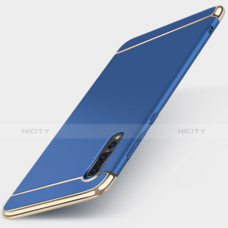 Coque Bumper Luxe Metal et Plastique Etui Housse M01 pour Huawei P20 Pro Bleu Plus