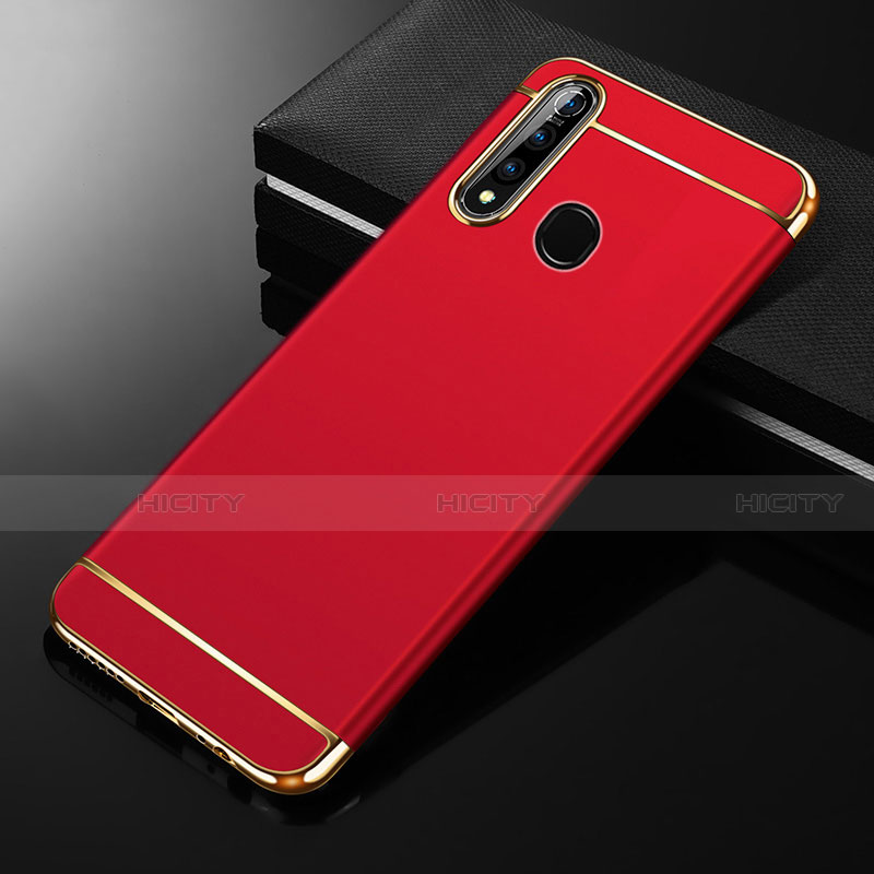 Coque Bumper Luxe Metal et Plastique Etui Housse M01 pour Oppo A31 Rouge Plus