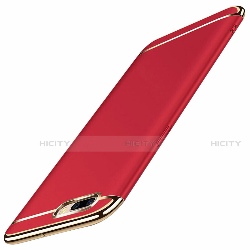 Coque Bumper Luxe Metal et Plastique Etui Housse M01 pour Oppo A5 Rouge Plus