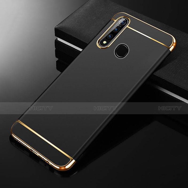 Coque Bumper Luxe Metal et Plastique Etui Housse M01 pour Oppo A8 Noir Plus