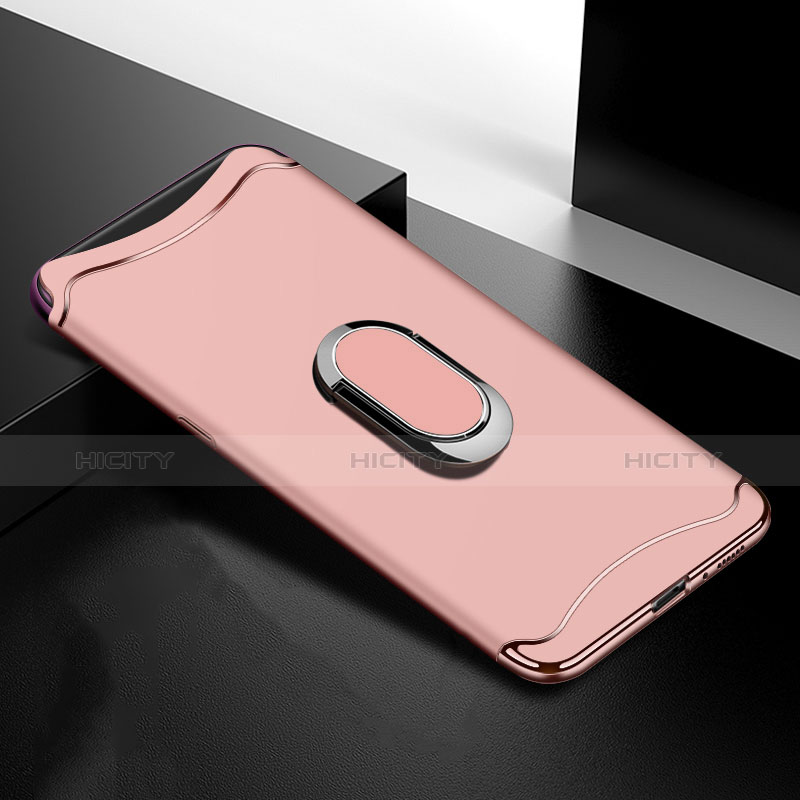 Coque Bumper Luxe Metal et Plastique Etui Housse M01 pour Oppo Find X Super Flash Edition Or Rose Plus