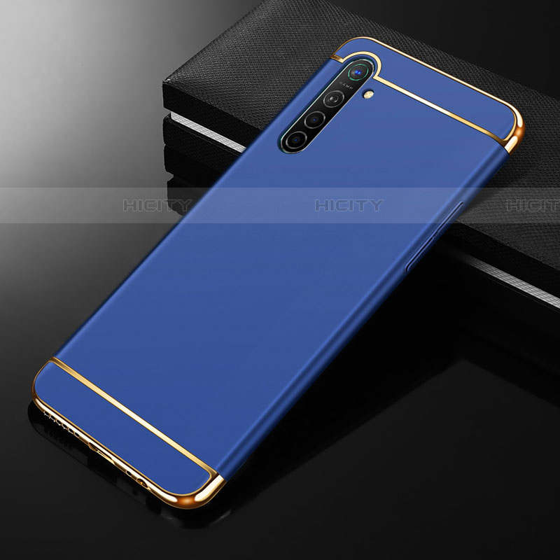 Coque Bumper Luxe Metal et Plastique Etui Housse M01 pour Oppo K5 Bleu Plus