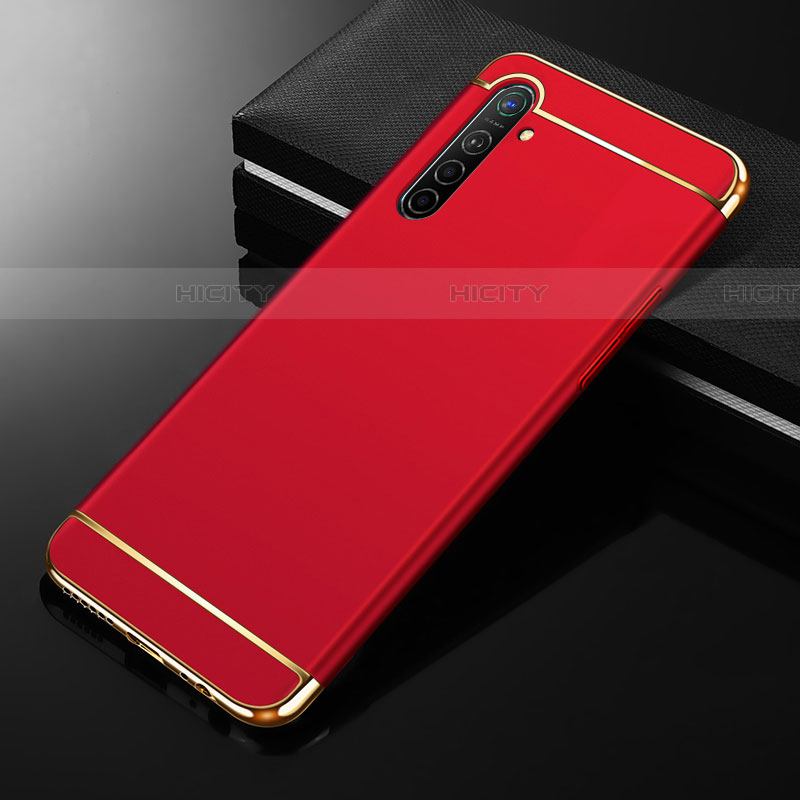 Coque Bumper Luxe Metal et Plastique Etui Housse M01 pour Oppo K5 Rouge Plus