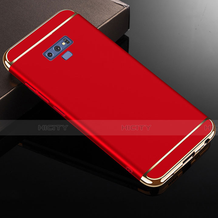 Coque Bumper Luxe Metal et Plastique Etui Housse M01 pour Samsung Galaxy Note 9 Rouge Plus