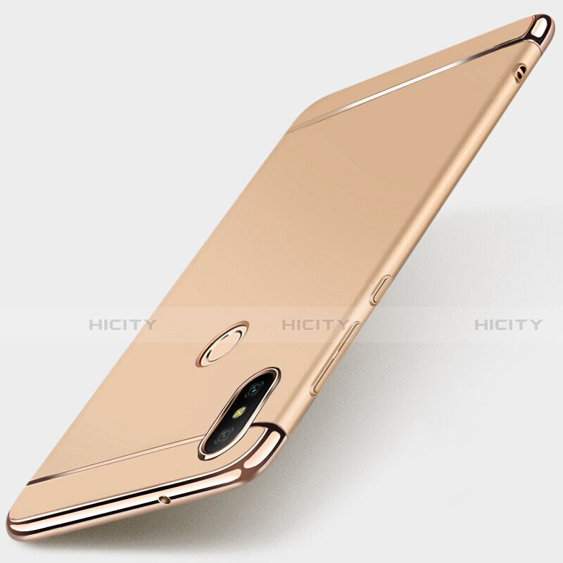 Coque Bumper Luxe Metal et Plastique Etui Housse M01 pour Xiaomi Mi A2 Lite Or Plus