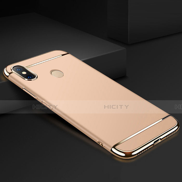 Coque Bumper Luxe Metal et Plastique Etui Housse M01 pour Xiaomi Mi Max 3 Or Plus