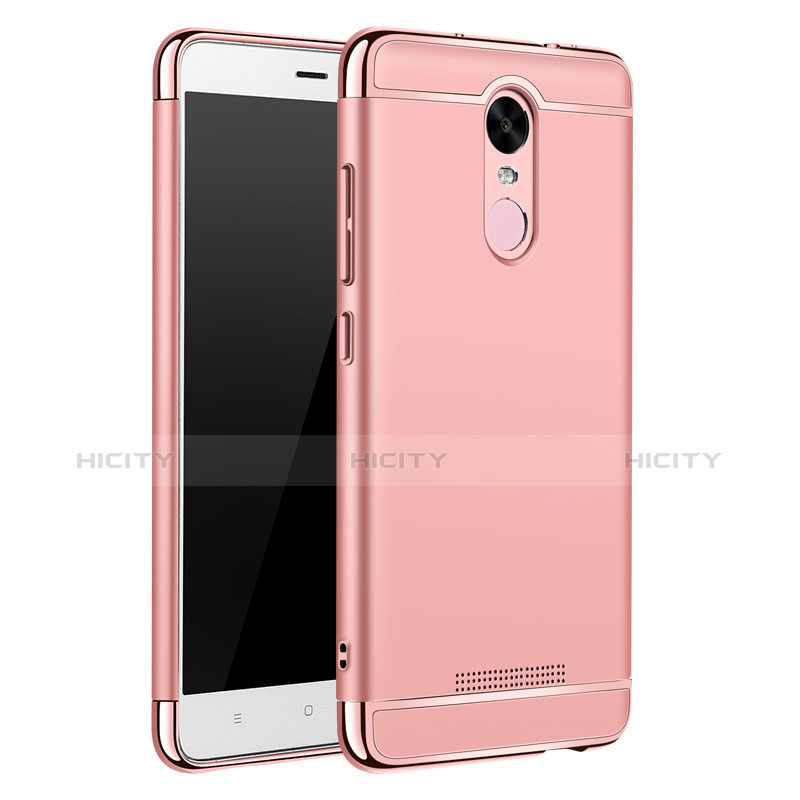 Coque Bumper Luxe Metal et Plastique Etui Housse M01 pour Xiaomi Redmi Note 3 Or Rose Plus