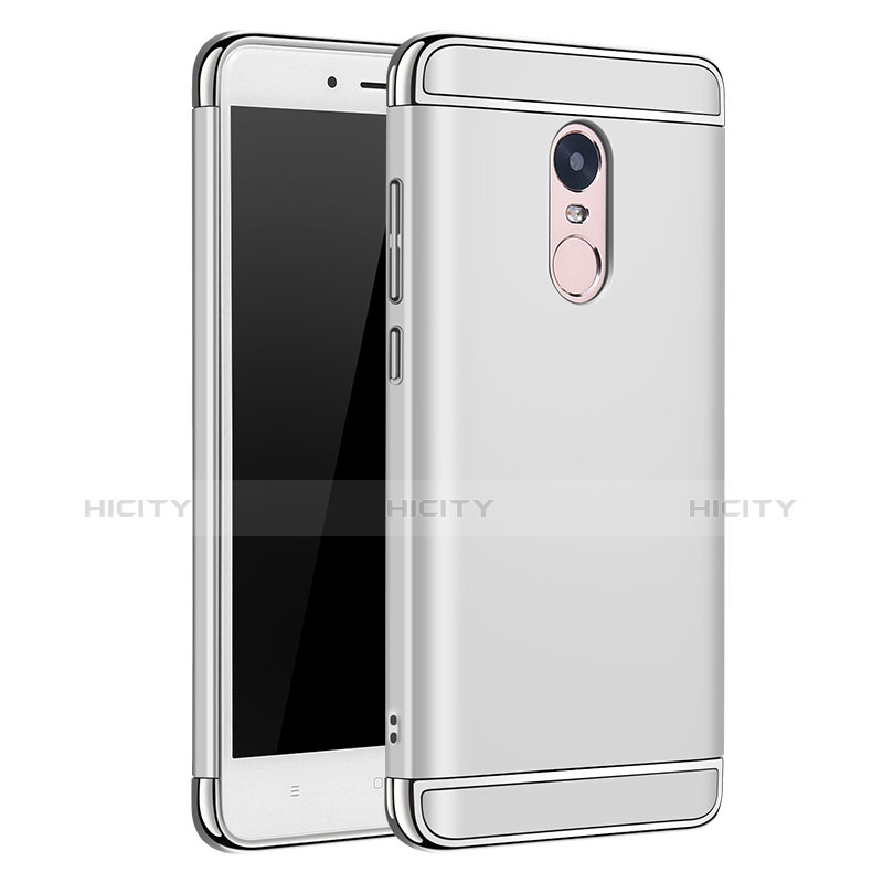 Coque Bumper Luxe Metal et Plastique Etui Housse M02 pour Xiaomi Redmi Note 4X High Edition Argent Plus