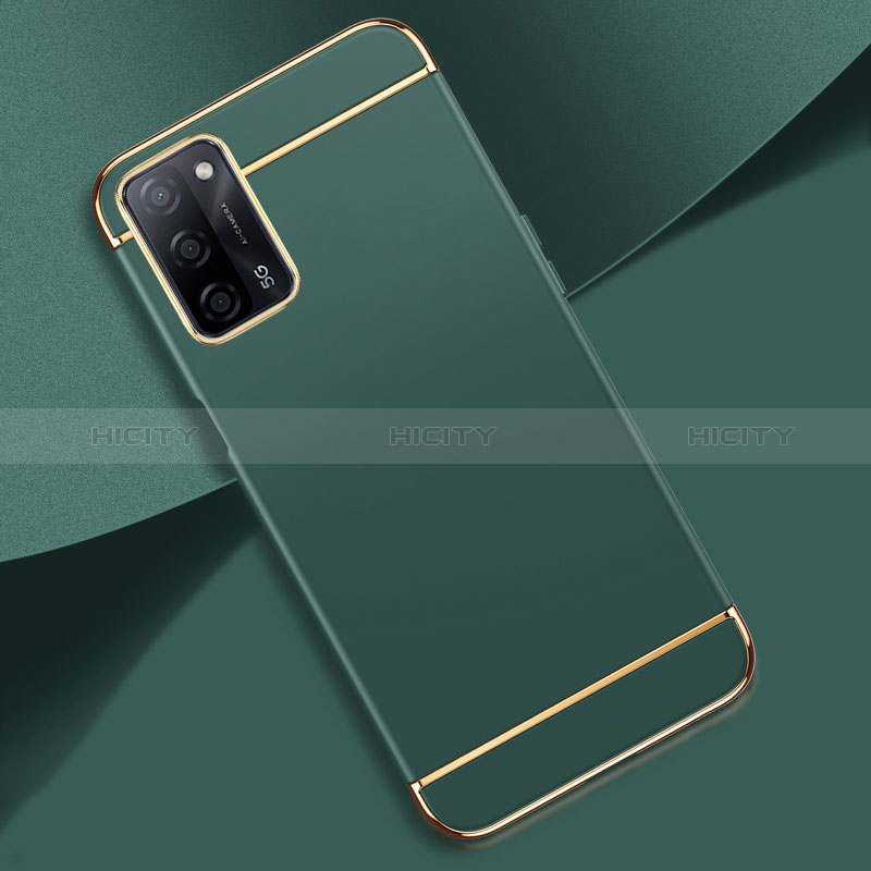 Coque Bumper Luxe Metal et Plastique Etui Housse P02 pour Oppo A56 5G Vert Nuit Plus