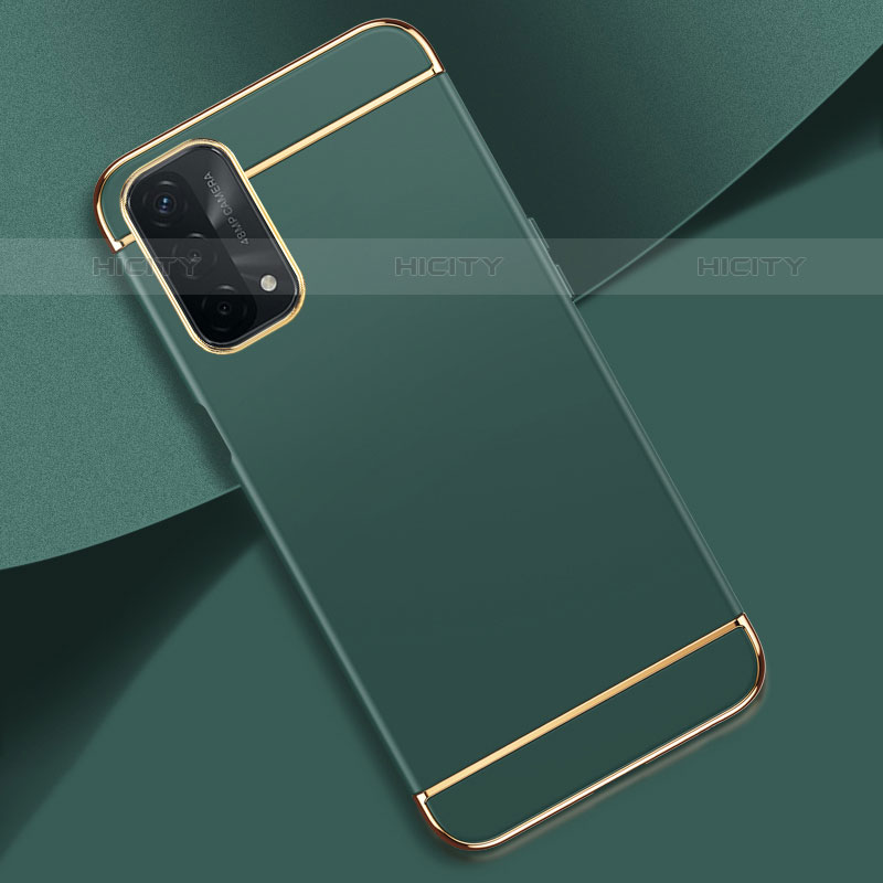 Coque Bumper Luxe Metal et Plastique Etui Housse P02 pour Oppo A93 5G Vert Nuit Plus