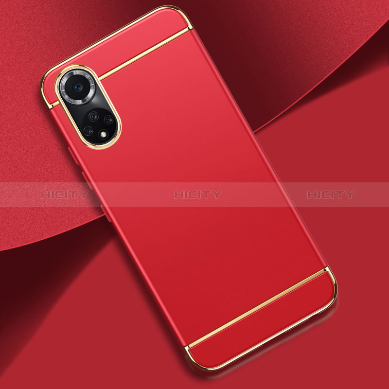 Coque Bumper Luxe Metal et Plastique Etui Housse pour Huawei Honor 50 5G Rouge Plus