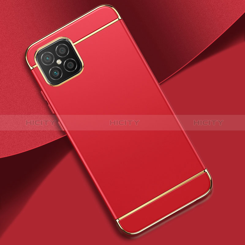 Coque Bumper Luxe Metal et Plastique Etui Housse pour Huawei Nova 8 SE 4G Rouge Plus