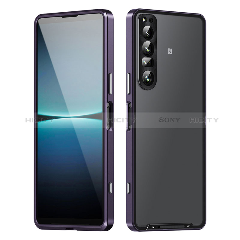 Coque Bumper Luxe Metal et Plastique Etui Housse pour Sony Xperia 1 IV Plus