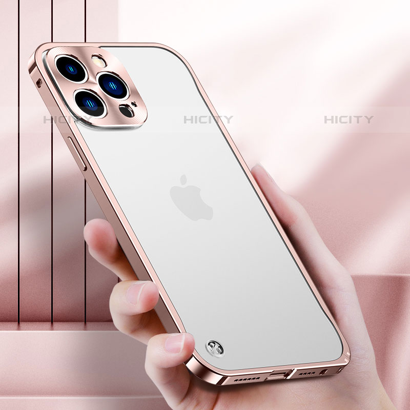 Coque Bumper Luxe Metal et Plastique Etui Housse QC1 pour Apple iPhone 15 Pro Max Plus