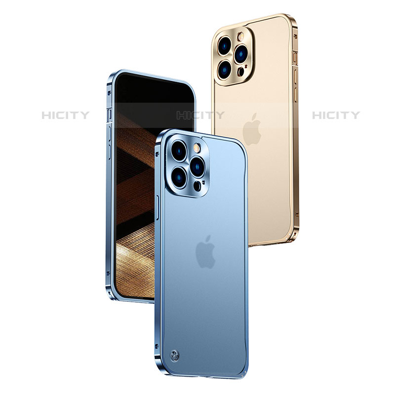 Coque Bumper Luxe Metal et Plastique Etui Housse QC1 pour Apple iPhone 15 Pro Plus