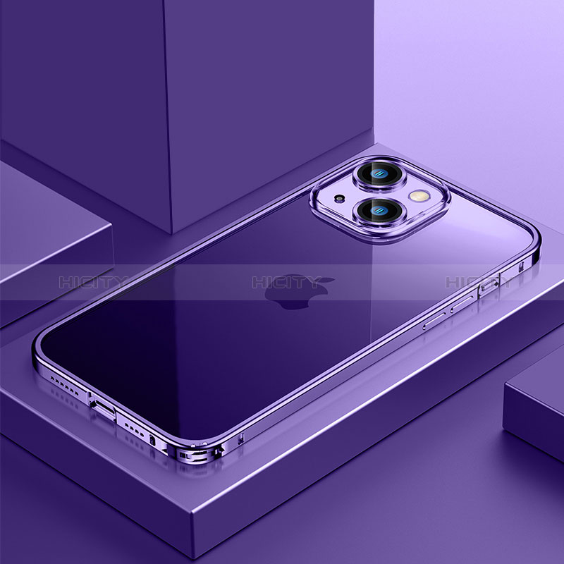 Coque Bumper Luxe Metal et Plastique Etui Housse QC4 pour Apple iPhone 14 Plus Plus