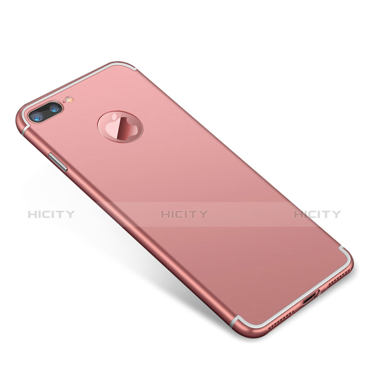 Coque Bumper Luxe Metal et Plastique Etui Housse T01 pour Apple iPhone 7 Plus Or Rose Plus