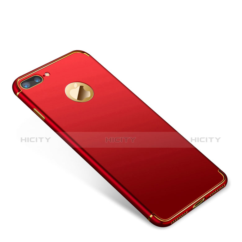 Coque Bumper Luxe Metal et Plastique Etui Housse T01 pour Apple iPhone 7 Plus Rouge Plus