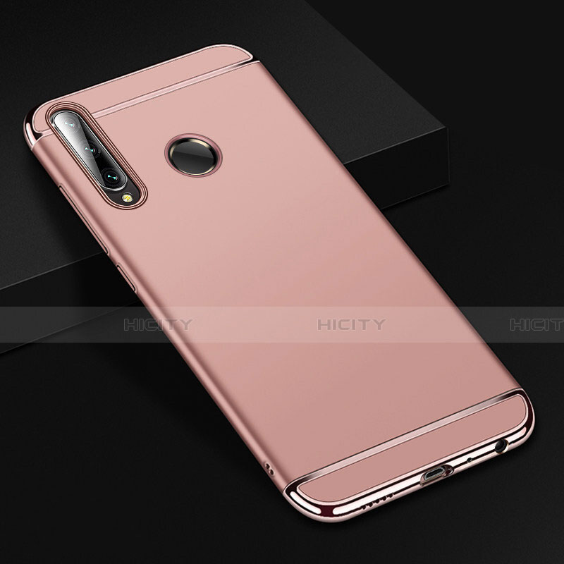 Coque Bumper Luxe Metal et Plastique Etui Housse T01 pour Huawei Honor 20E Or Rose Plus