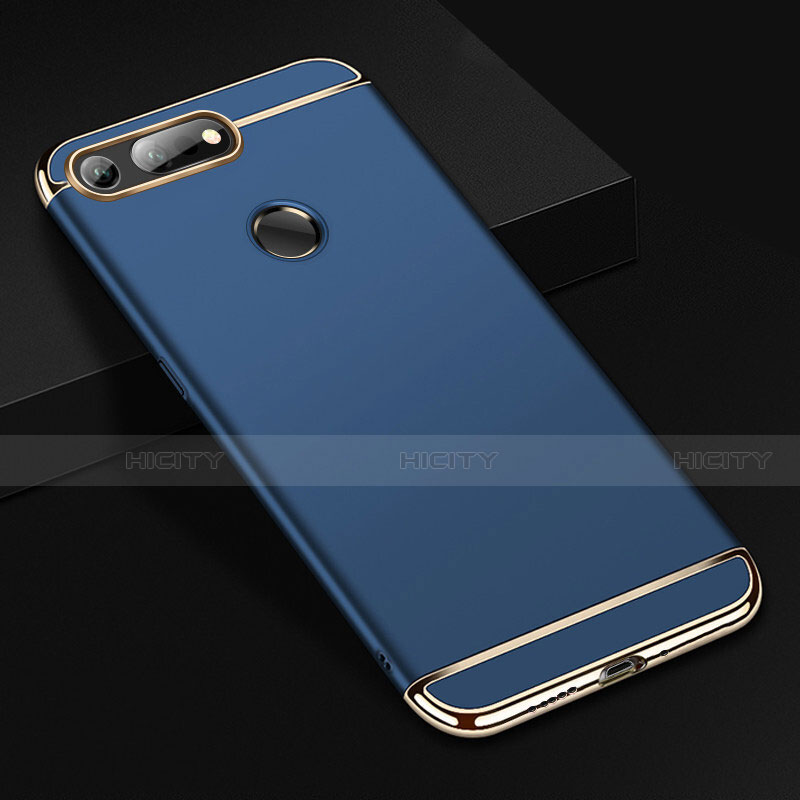 Coque Bumper Luxe Metal et Plastique Etui Housse T01 pour Huawei Honor V20 Bleu Plus