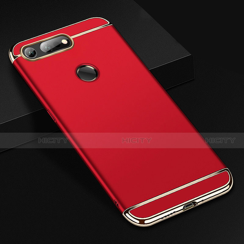 Coque Bumper Luxe Metal et Plastique Etui Housse T01 pour Huawei Honor V20 Rouge Plus