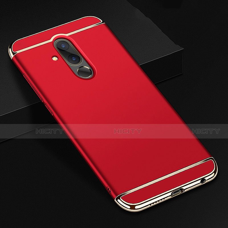 Coque Bumper Luxe Metal et Plastique Etui Housse T01 pour Huawei Mate 20 Lite Rouge Plus